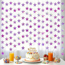 78 Feet Star Garland Decorations - 6PCS Double Side Purple Hanging Stars Decorations for Ceiling, Paper Star Garland Streamers Banner for Birthday Wedding Engagement Homecoming Classroom Christmas — 5