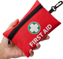 General Medi Mini First Aid Kit, 110 Piece Small First Aid Kit - Includes Emergency Foil Blanket, Scissors for Travel, Home, Office, Vehicle, Camping, Workplace & Outdoor (Red) | 110 Pieces — 1