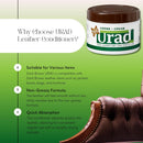 Leather Conditioner 7oz (200g) Dark Brown – Superior Conditioning and Color-Restoration for Dark Brown Leather Shoes, Bags, Furniture, and More! — 3