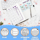 30 PCS Journal Stencils, Planner Stencils for Junk Journal Notebook Diary Scrapbook DIY Drawing Template Journal Stencil 4x7 Inch — 4