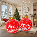 2PCS 24 Inch PVC Inflatable Decorations Balls Christmas Ornaments Christmas blow up yard decorations for outdoor indoor decor Inflatable Ornaments Hangable Balls Xmas Gifts — 4