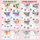 Dowsabel Bracelet Making Kit, Beads for Bracelets Making Pony, Kandi, Polymer Clay, Smile Face & Letter Beads for… — 4