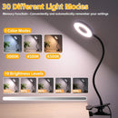 Foneso Desk Lamp Clip on Light, 48 LED USB Lamp with 3 Color Modes 10 Brightness Levels, 360° Flexible Gooseneck Eye… — 5