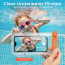 Rynapac IPX8 Waterproof Phone Pouch - 8.5in, 2 Pack Waterproof Phone Case for iPhone 17 16 15 Pro Max, Galaxy S26 S25 Ultra, Cellphone Dry Bag with Lanyard for Beach Vacation Travel Cruise Essentials — 4
