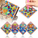 WIVICO 4Pcs Diamond Painting Bookmarks, Diamond Pearl Art Kits for Adults | Halloween Skull — 1