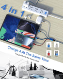 4-in-1 Multi Charging Cable (3-Pack, 6FT) - Dual USB-C, Lightning, Micro 2