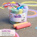 Colorations Jumbo Washable Sidewalk Chalk Set, 20 Pieces, 8 Assorted Colors — 4