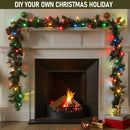 TW SHINE 30 FT Pre-Lit Christmas Garland Decorations, 100 LED Lighted Artificial Pine Garlands with 8 Modes, Green Garland for Indoor Outdoor Door Home Stairs Holiday Decor, Multi-Colored — 2