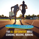 MEGAComfort Memory Foam Insoles for Men and Women - Arch Support Shoe Inserts - Anti-Fatigue Cushioning for All Day Standing, Running, Work Boots — 5
