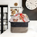 Goodpick Woven Storage Basket for Shelves, 13" x 10" x 9", Black Jute — 5