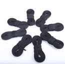 Teskyer Shoe Laces for Sneakers, 4 Pairs Flat Shoelaces | Black — 2