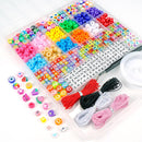 Dowsabel Bracelet Making Kit, Beads for Bracelets Making Pony, Kandi, Polymer Clay, Smile Face & Letter Beads for… — 2