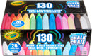 Crayola Washable Outdoor Sidewalk Chalk Collection (130ct), Bulk Anti-Roll Chalk Sticks for Kids, Outdoor Toys & Activities, Teacher Appreciation Gifts, Ages 4, 5, 6 | 130 Count (Pack of 1) — 2