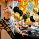 TONIFUL 4 Set Black Gold Balloon Stand Balloon Centerpieces for Table | 4 Set Balloon Stand — 5
