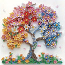 5D Diamond Art Kits for Adults Beginner,Colorful Tree Diamond Painting Kits | Flower Tree — 1