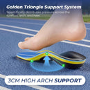 Professional Heavy Duty Support Pain Relief Orthotics - Over 230+ lbs Plantar Fasciitis Medium Arch Support Insoles for Women and Men, Flat Feet Orthotic Insert, Work Boot Shoe Insole - Blue — 5