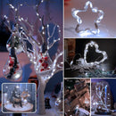 20 Pack Fairy Lights Battery Operated 7ft 20 LED Mini String Lights Twinkle Lights Silver Wire Firefly Starry Lights for Mason Jars Wedding Party Christmas Centerpiece Table Decorations, Cool White | [20 Pack] 7 Feet 20 LED — 4