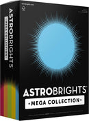 Astrobrights Mega Collection, Colored Paper,"Classic" 5-Color Assortment, 625 Sheets, 24 lb/89 gsm, 8.5" x 11" - MORE SHEETS! (91623) | 1 Ream — 1