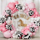 ALL-IN-1 Cow Balloon Arch Kit with BONUS Cows Balloons for Cow Party Decorations - Cowgirl Balloon Arch Kit for Cowgirl Baby Shower Decorations & Cows Birthday Party Decoration | Pink, White, Pastel Pink — 8
