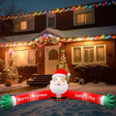 10FT Giant Christmas Inflatable Santa Claus Outdoor Decorations, Hug Santa Inflatable Built-in LED Light, Weatherproof Giant Christmas Blow Up Yard Decor for Gardern Lawn Indoor Winter Holiday — 7