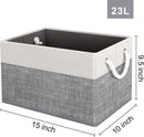 Fab totes Storage Bins Foldable Storage Baskets with Rope Handles — 3