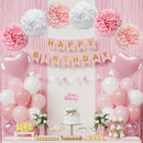 Light Pink Happy Birthday Party Decorations for Women Girls — 1