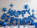 Blue Happy Birthday Balloons Banner Sign Mylar letter Party Decoration — 2