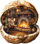 WOODBESTS Wooden Puzzles for Adults, Mouse's Walnut House Puzzle, S-95 PCS — 1