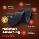 Soxsols Wool Flat Shoe Insert for Sandals & Sockless Shoes, Comfortable Shoe Insoles with Sweat-Absorbent Natural Fiber & Non-Slip Silicone Grip, Narrow-Cut Shoe Inserts for Women, Black, Size 41 — 6