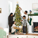 Best Choice Products Pencil Christmas Tree 6ft Pre-lit Alpine Slim Holiday Decoration, Lighted Skinny Décor LED Lights, Metal Stand — 3
