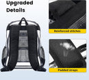 Vorspack Clear Backpack for School, Heavy Duty See Through Bookbag, Black | Large — 6