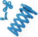 Aiboxin Elastic No Tie Shoelaces for Kids Adults Tieless Stretch Shoe Laces | Light Blue — 1