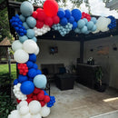 Red White and Blue Balloons for Spider Themed Birthday Party Decorations | Red Blue White — 7