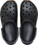 Crocs Unisex-Adult Classic Retro Runner Clogs | 8 Women/6 Men | Black — 5