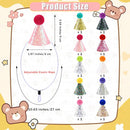 CANREVEL Mini Party Hats for Stuffed Animals Headwear, Birthday Hats | Glitter - 10 PCS — 3