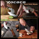 ROCOCO Viking Cleaver Knife Birthday - Kitchen Axe & Sheath Father Gift Men — 3