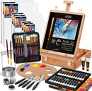 82Pcs Professional Oil Painting Set with Easel Box, 24 Rich Oil Colors & 10 Hog Brushes,Palette Knives, Canvases Complete Art Supplies Kit for Beginners & Artists — 1