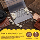 JNENERY 80Pcs Wool Daubers Ball Brush, Leather Dye Kit — 4