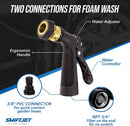 SwiftJet Car Wash Foam Gun + Microfiber Wash Mitt - Foam Cannon Works with Any Soap - Garden Hose Car Foam Sprayer - Car Wash Kit - Car Accessories Foam Blaster (Orange Foam Gun with Mitt) — 5