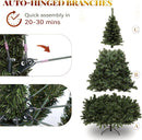 YITAHOME Pre-Lit Green Artificial Hinged Christmas Tree with Remote Control, 6ft Prelighted Spruce Xmas Tree for Home, Office, Party Decoration with 1000 Branch Tips and 250 Lights, Green — 5