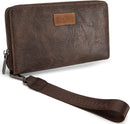 Wrangler Womens Wallet Wristlet Long Purse Designer Clutch Large Capacity Credit Card Holder for Women Men — 1