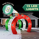 10.5 FT Christmas Inflatables Ornament Tunnel Arch Outdoor Decorations, Blow Up Walk-Through Archway Yard Decor for Garden Lawn Xmas Display — 6