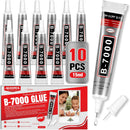 B-7000 Glue Clear with Precision Tip, 15ml 10 Pack Multi-Function Craft Adhesive, Waterproof Strong Bond Glue for… — 1