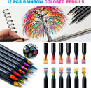PRINA 81 Drawing Set Sketching Kit, Pro Sketch Pencils Art Supplies with Rainbow, Colored, Graphite, Watercolor, Metallic, Charcoal Pencil, Sketchbook, Coloring Book, Gift Case for Artists Adults Kids — 5