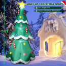 7 FT Tall Christmas Inflatables Tree Decorations Outdoor, Blow up Christmas Tree Yard Decor with LED Lights Star Treetop & Colorful Candy for Xmas Holiday Party Indoor Garden Patio Display Hall Lawn — 8