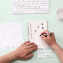 Mr. Pen- Bible Journaling Stencil Set, 4.2 x 7 Inch, 14 Sheets — 8