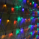 Christmas Lights Outdoor, 200 LED 9.8FT x 6.6FT Waterproof Net Lights Clear Wire Plug in with 8 Modes, Christmas Mesh Lighted Decorations for Xmas Indoor Tree Bush Yard Home Decor, Multi-Colored — 4