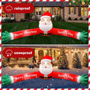 10FT Giant Christmas Inflatable Santa Claus Outdoor Decorations, Hug Santa Inflatable Built-in LED Light, Weatherproof Giant Christmas Blow Up Yard Decor for Gardern Lawn Indoor Winter Holiday — 4