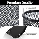 Pen Holder Mesh Pencil Holder Metal Pen Holder Cup Pencil Cup Holder for Desk Office Pen Organizer Black, 4 Pack — 4