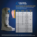United Ortho USA16105 360 Air Walker Standard Fracture Boot, Medium, Grey — 3